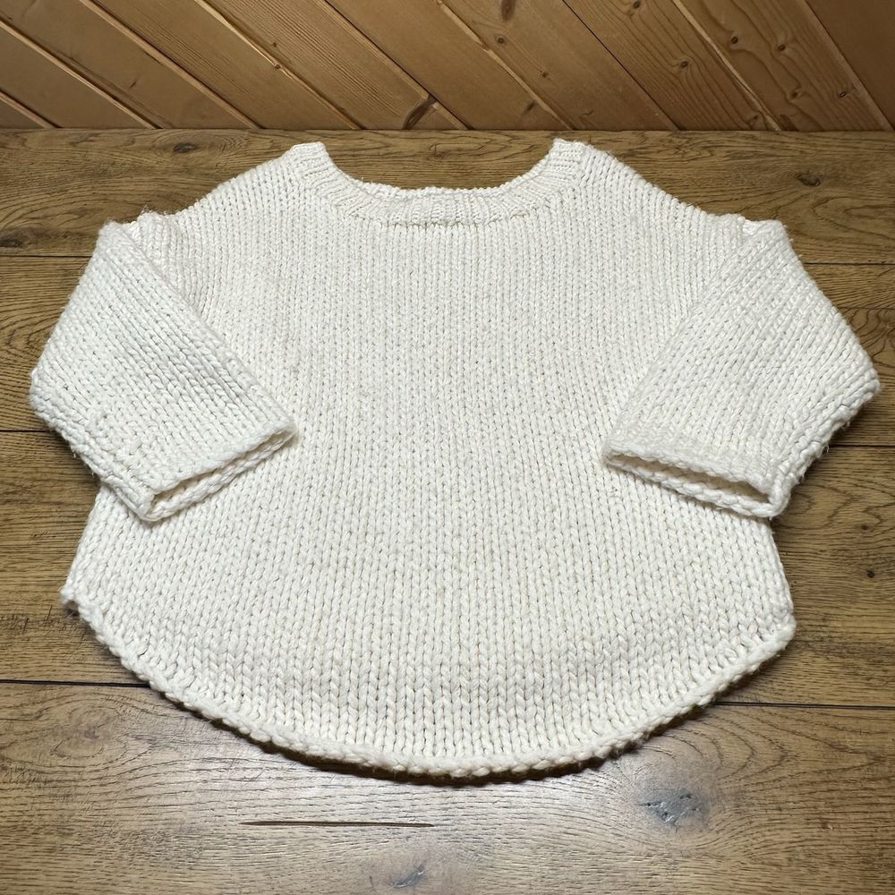 Citizens Of Humanity Cream Chunky Fisher Knit Sweater Alpaca Wool Women's XS EUC